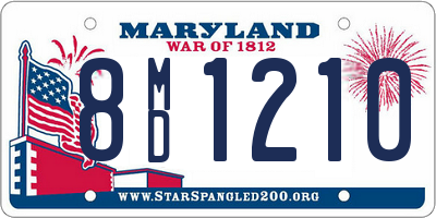 MD license plate 8MD1210