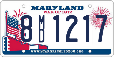 MD license plate 8MD1217