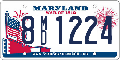 MD license plate 8MD1224