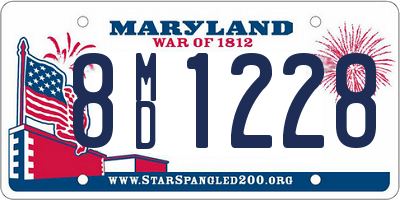 MD license plate 8MD1228