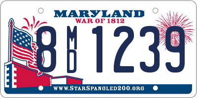 MD license plate 8MD1239