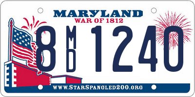 MD license plate 8MD1240