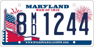 MD license plate 8MD1244