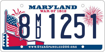 MD license plate 8MD1251