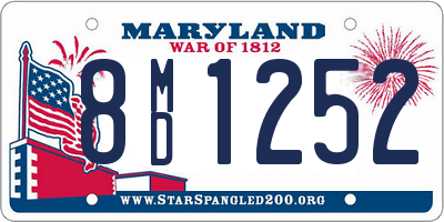 MD license plate 8MD1252