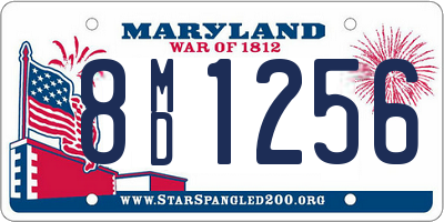 MD license plate 8MD1256