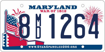 MD license plate 8MD1264