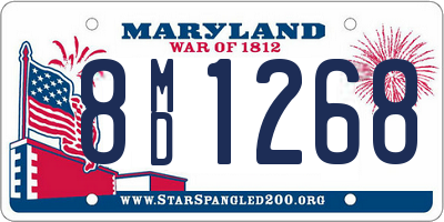MD license plate 8MD1268