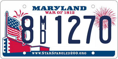 MD license plate 8MD1270