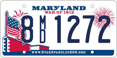 MD license plate 8MD1272