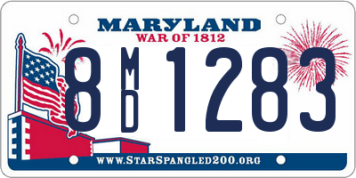 MD license plate 8MD1283