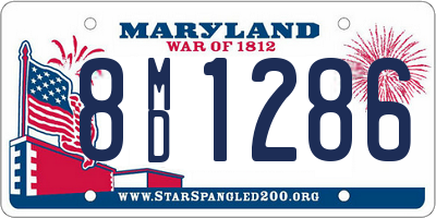 MD license plate 8MD1286