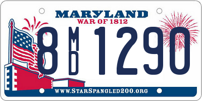 MD license plate 8MD1290
