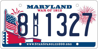 MD license plate 8MD1327