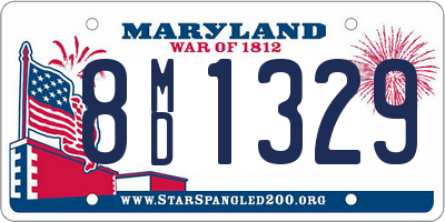 MD license plate 8MD1329