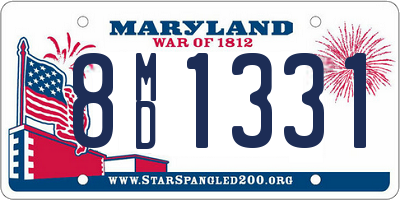 MD license plate 8MD1331