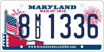 MD license plate 8MD1336