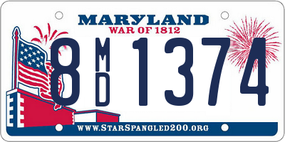 MD license plate 8MD1374