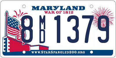 MD license plate 8MD1379