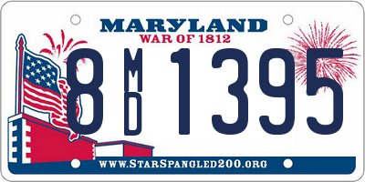 MD license plate 8MD1395