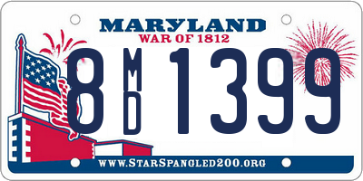 MD license plate 8MD1399