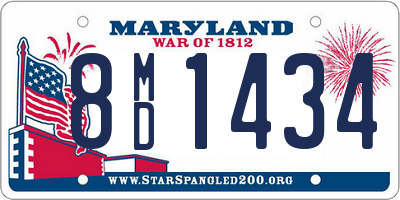 MD license plate 8MD1434