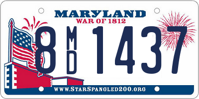 MD license plate 8MD1437