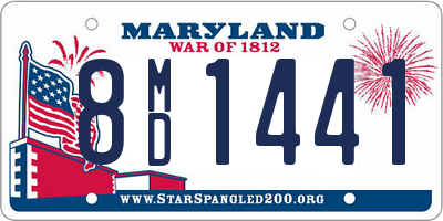 MD license plate 8MD1441