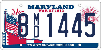 MD license plate 8MD1445