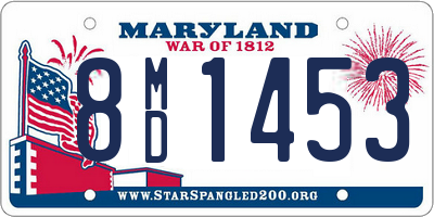 MD license plate 8MD1453
