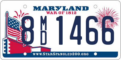 MD license plate 8MD1466
