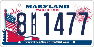 MD license plate 8MD1477