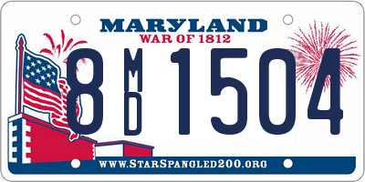 MD license plate 8MD1504