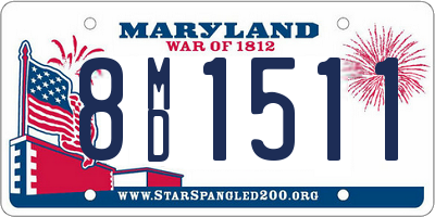 MD license plate 8MD1511