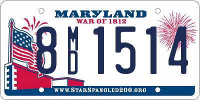 MD license plate 8MD1514