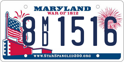 MD license plate 8MD1516