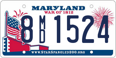 MD license plate 8MD1524
