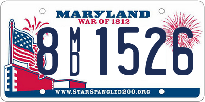 MD license plate 8MD1526