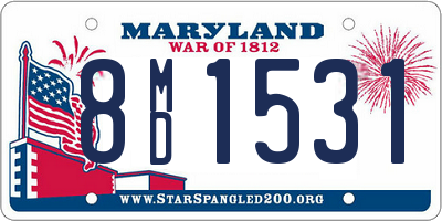 MD license plate 8MD1531