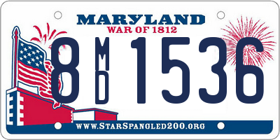 MD license plate 8MD1536