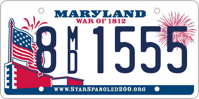 MD license plate 8MD1555