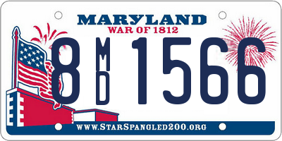 MD license plate 8MD1566