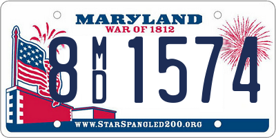 MD license plate 8MD1574