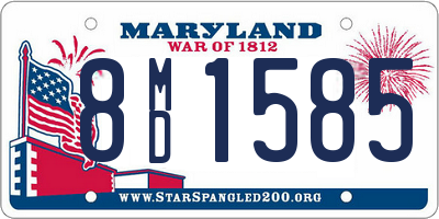 MD license plate 8MD1585