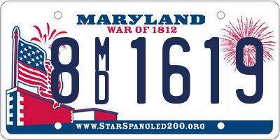 MD license plate 8MD1619