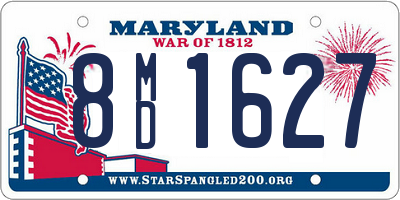 MD license plate 8MD1627