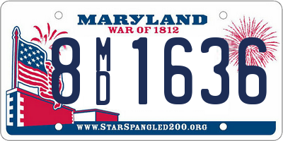 MD license plate 8MD1636