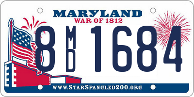 MD license plate 8MD1684