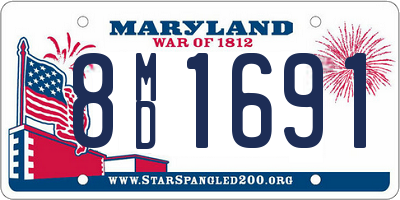 MD license plate 8MD1691