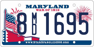 MD license plate 8MD1695
